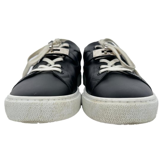 Hermès Day Low-Top Sneakers in Black Calf Leather - Image 2