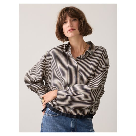 Summum Blouse boxy two tone stripe small blouses 2s3548-12491 - Image 2