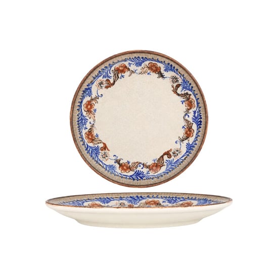 Bonna Dinerbord retro floral porselein 27 cm set van 6 - Image 1