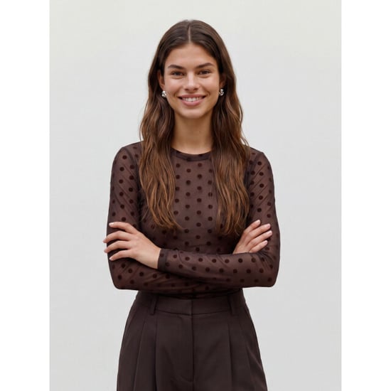 Vero Moda Vmlova mesh top met lange mouwen - Image 1