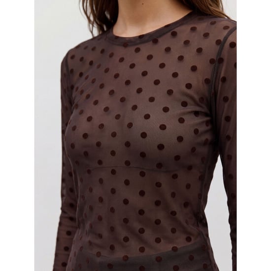 Vero Moda Vmlova mesh top met lange mouwen - Image 2