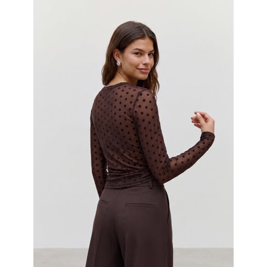 Vero Moda Vmlova mesh top met lange mouwen - Image 3