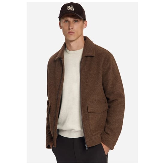 No Excess Jacket wool zipper light brown - Image 6