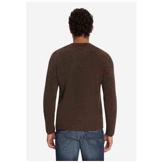 No Excess Pullover crewneck boucle melange wi dark brown - Image 5