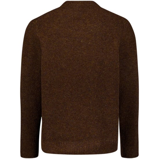 No Excess Pullover crewneck boucle melange wi dark brown - Image 6