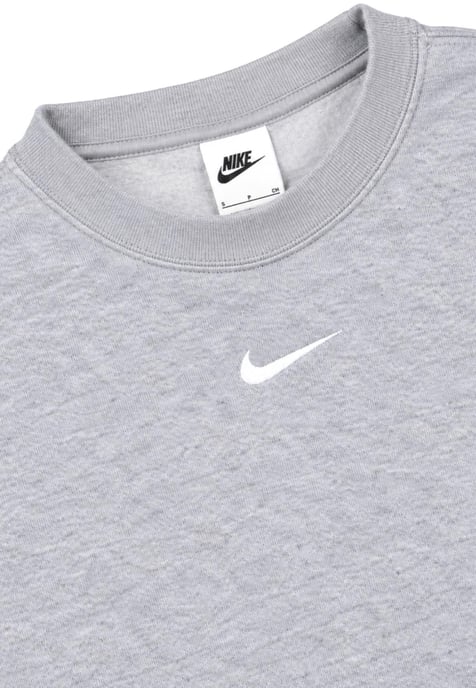 Nike Womens Oversized Phoenix Crewneck Pullover Tracksuit in Grey - Image 3
