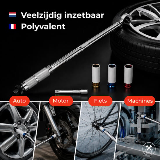 4toolz Momentsleutelset in opbergbox – 21-210 nm – 5-delig 1/2" - Image 6