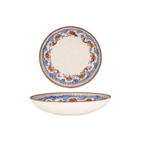 Bonna Diepbord retro floral porselein 23 cm (1000cc) set van 6 - Image 1