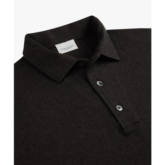 Profuomo Ppxj30003e polo one piece long sleeve dark brown - Image 2