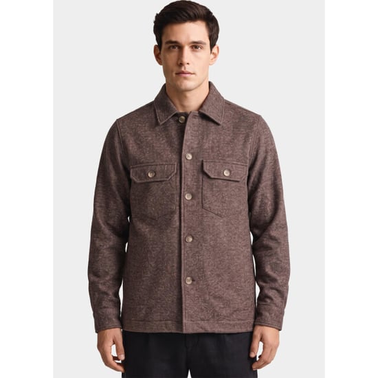 Bos Bright Blue Overshirt 2083/brown - Image 1