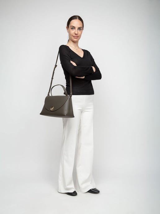 Coccinelle Top Handle Bag Fango/Honing - Image 5