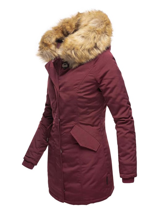 Marikoo dames winterparka Karmaa met afneembare imitatiebontkraag - Image 2