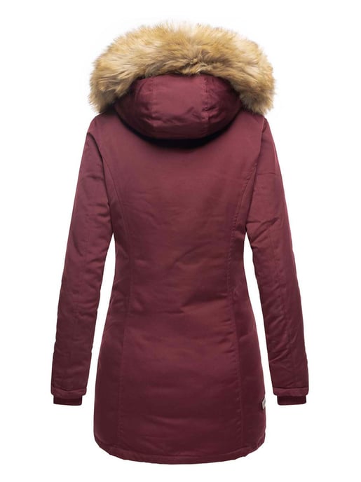 Marikoo dames winterparka Karmaa met afneembare imitatiebontkraag - Image 3