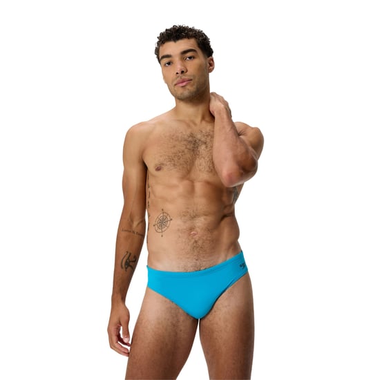 Speedo Mens Big Logo Endurance+ Swim Briefs (Turquoise) - Image 3