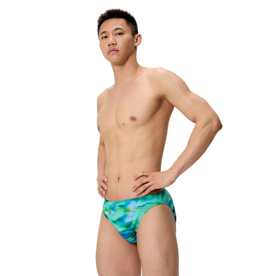 Speedo Mens Digital Print Swim Briefs (Turquoise) - Image 3