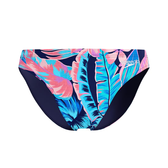 Speedo Mens Beachstar Tropical Leaves Swim Briefs (Peacoat) - Image 1