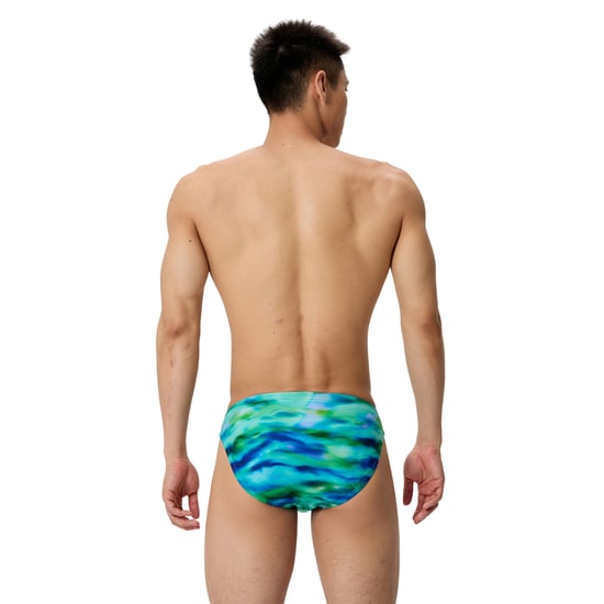 Speedo Mens Digital Print Swim Briefs (Turquoise) - Image 4