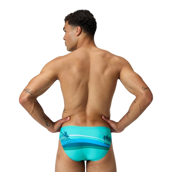 Speedo Mens Beachstar Surfer Swim Briefs (Arctic Glass) - Image 2