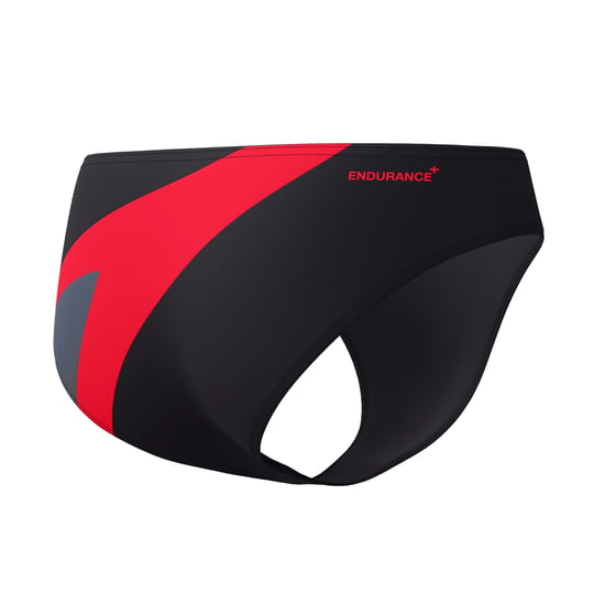 Speedo Mens Hyperboom Splice Logo Swim Briefs (Black/Coral) - Image 2