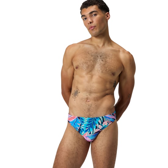 Speedo Mens Beachstar Tropical Leaves Swim Briefs (Peacoat) - Image 5