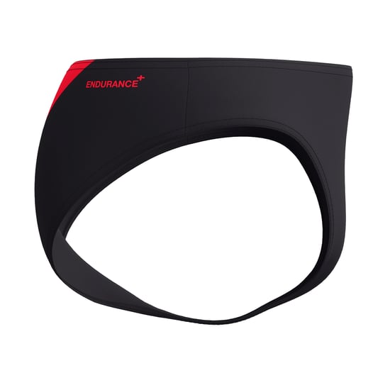 Speedo Mens Hyperboom Splice Logo Swim Briefs (Black/Coral) - Image 4