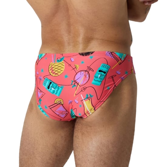 Speedo Mens Beachstar Cocktail Swim Briefs (Coral) - Image 3