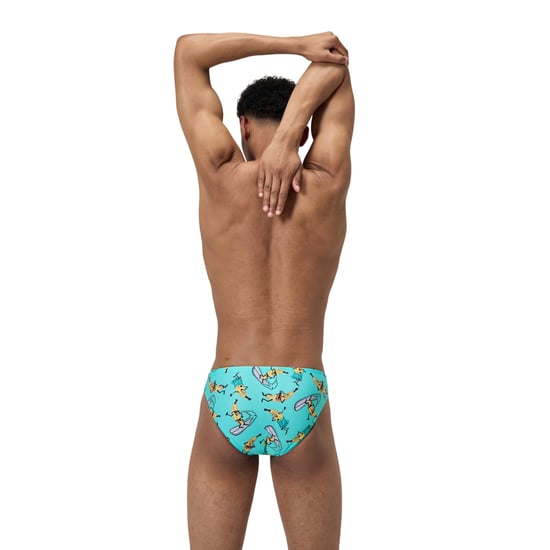Speedo Mens Banana All-Over Print Swim Briefs (Arctic Glass) - Image 5