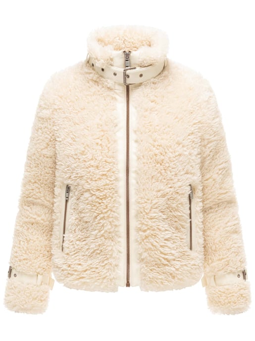 Navahoo Wuschelwonne teddyjacka för dam med spänndetaljer - Image 1