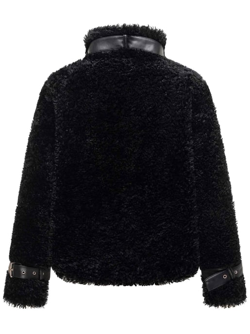 Navahoo Wuschelwonne teddyjacka för dam med spänndetaljer - Image 3