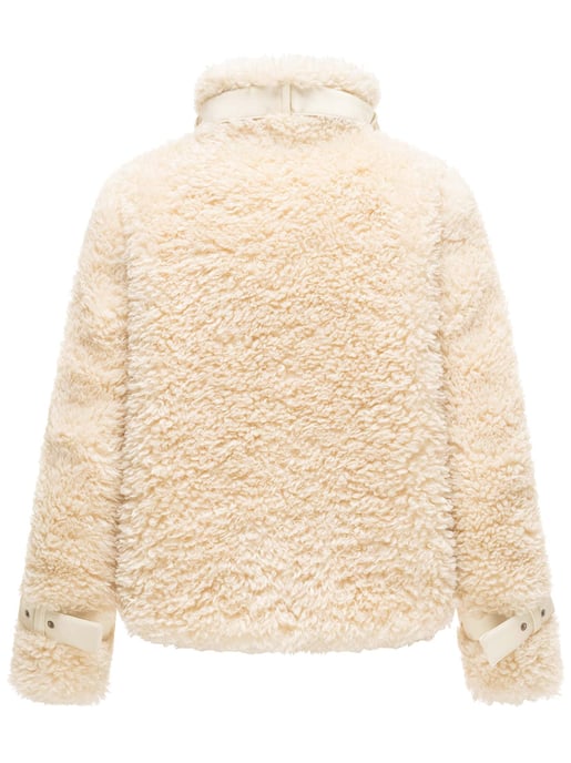 Navahoo Wuschelwonne teddyjacka för dam med spänndetaljer - Image 3