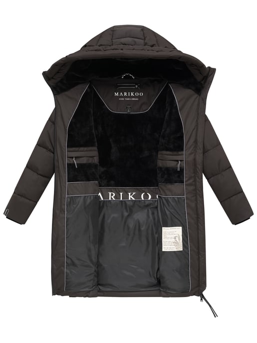 Marikoo Natsukoo dames winterjas – warm, teddyvoering & capuchon - Image 5