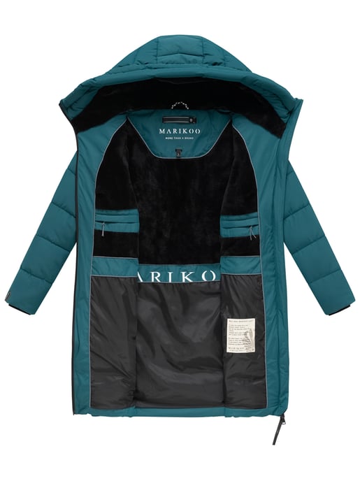 Marikoo Natsukoo dames winterjas – warm, teddyvoering & capuchon - Image 5