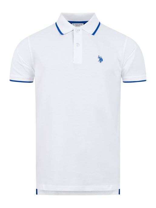 U.S. Polo Assn. heren poloshirt van katoen met contrastdetails - Image 1