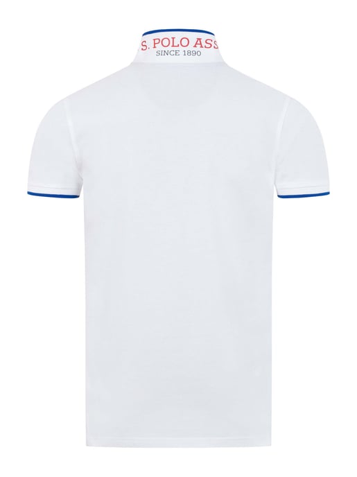 U.S. Polo Assn. heren poloshirt van katoen met contrastdetails - Image 3