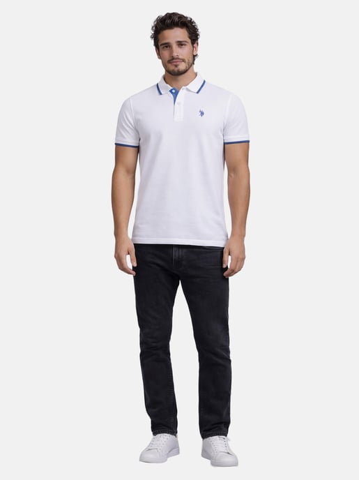 U.S. Polo Assn. heren poloshirt van katoen met contrastdetails - Image 4