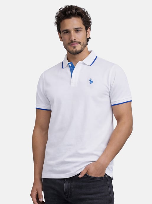 U.S. Polo Assn. heren poloshirt van katoen met contrastdetails - Image 5
