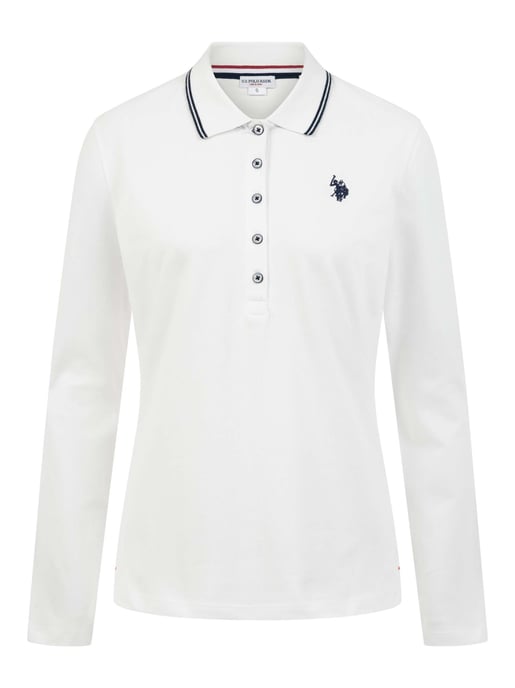 U.S. Polo Assn. dames poloshirt met lange mouwen en stretch - Image 5