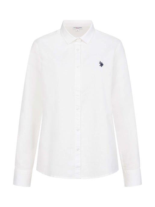U.S. Polo Assn. women’s linen shirt in linen cotton blend - Image 1