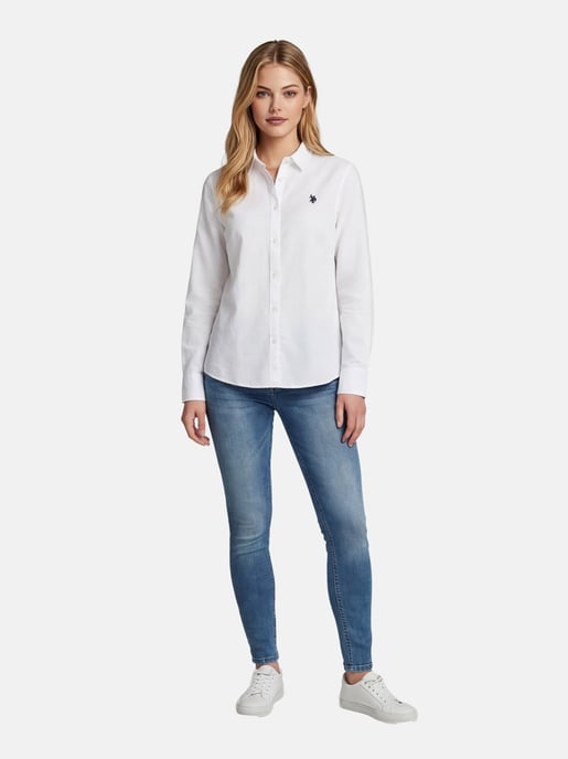 U.S. Polo Assn. women’s linen shirt in linen cotton blend - Image 4