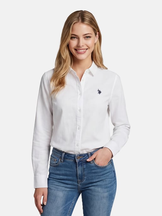 U.S. Polo Assn. women’s linen shirt in linen cotton blend - Image 5