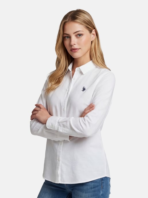 U.S. Polo Assn. women’s linen shirt in linen cotton blend - Image 6