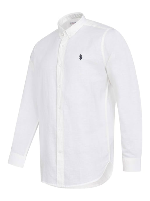 U.S. Polo Assn. heren linnen overhemd van linnen-katoenmix - Image 2