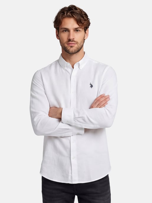 U.S. Polo Assn. heren linnen overhemd van linnen-katoenmix - Image 6