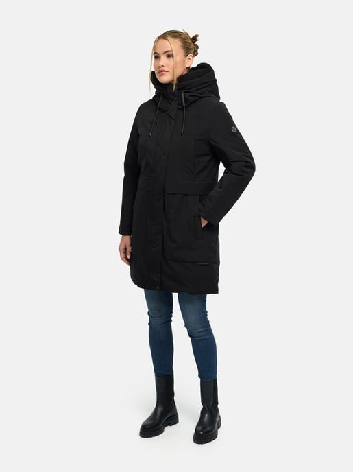 Marikoo Pakaami vinterparkas för dam med teddyfodrad huva - Image 5