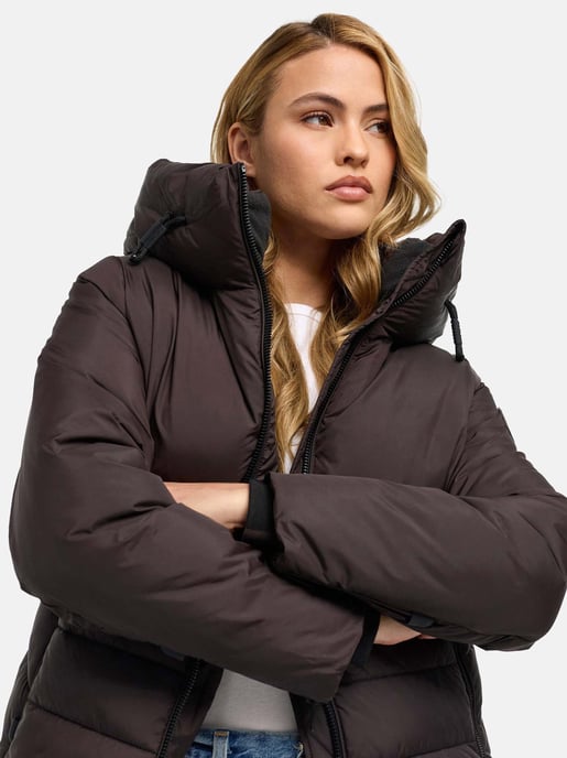 Navahoo Waldengel quiltad vinterjacka för dam med huva - Image 6