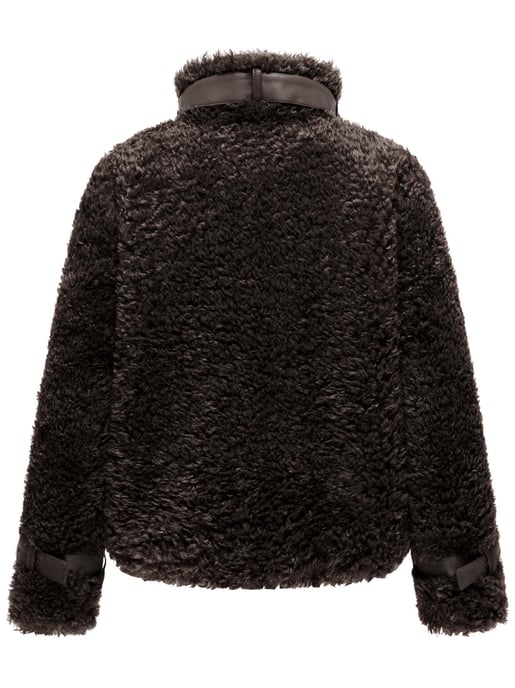 Navahoo Wuschelwonne teddyjacka för dam med spänndetaljer - Image 3