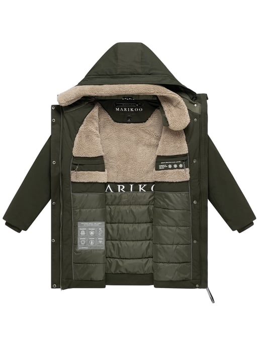 Marikoo dames winterparka Calistaa met verstelbare tailleriem - Image 4