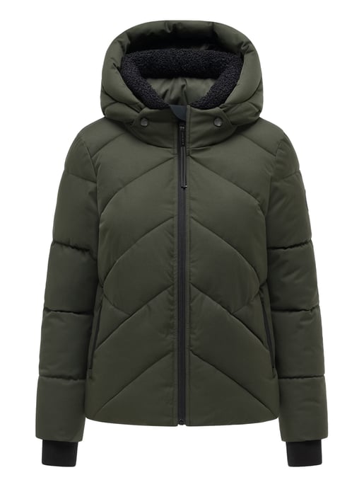 Marikoo women’s winter jacket Shinamii with teddy lining - Image 1