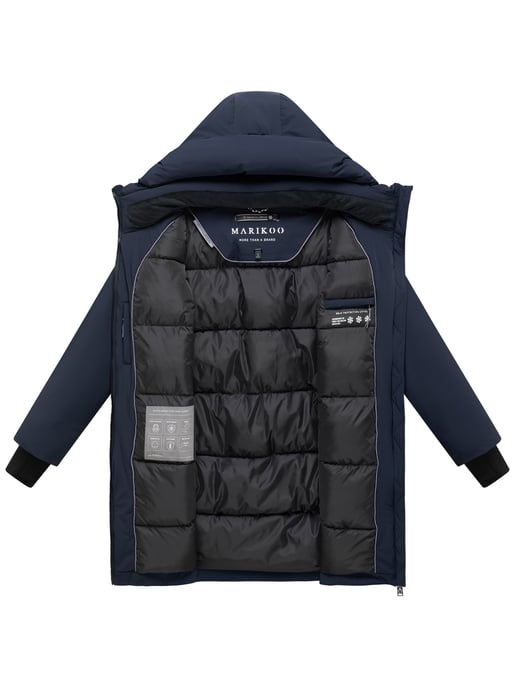 Marikoo Polarhäschen women’s long winter coat with hood - Image 4