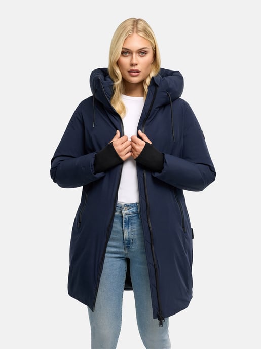 Marikoo Polarhäschen women’s long winter coat with hood - Image 6